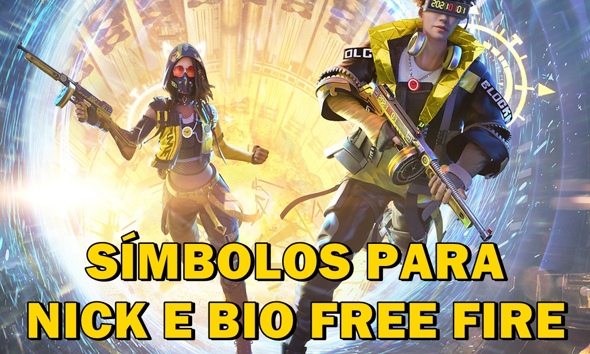 Simbolos para nicks e bio free fire